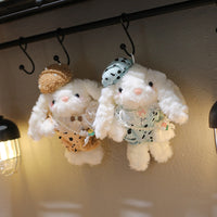 Cute Lop-Eared Bunny Plush Keychain Pendant for Bags and Keys