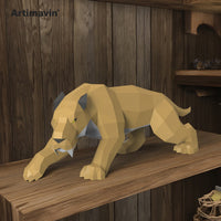 Sabretooth Tiger 3D Papercraft Model Kit for Adults & Kids, DIY Home Decor & Stress Relief