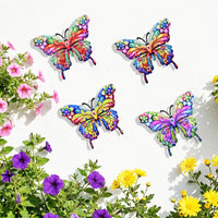 Metal Butterfly Wall Decor for Outdoor Garden Fence and Patio