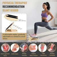 Wooden Slant Board for Calf Stretching and Ankle Rehabilitation