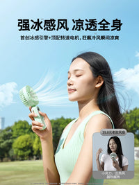 Portable Handheld USB Fan with Long-Lasting Battery, Quiet Operation, and Adjustable Speeds for Desk, Travel, and Outdoor Use
