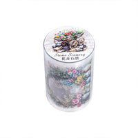Garden Landscape PET Die-Cut Washi Tape for Scrapbooking and Decoration