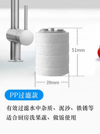 MorningRain Faucet Water Filter Replacement Cartridges - Vitamin C, Carbon Fiber, and PP Sediment Filters