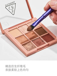 Star Dou Xiaoxianzi Detachable Makeup Brush Set with Replaceable Heads for Eyeshadow, Concealer, and Eyebrows