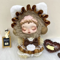Handmade 10cm Doll Clothes Set Winter Movement Light Weave Garden for PVC Dolls