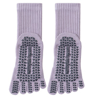 Women's Non-Slip Cotton Yoga Pilates Toe Socks with Arch Support