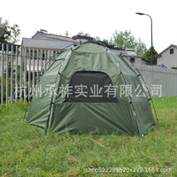 3-in-1 Waterproof UV Protection Double-Layer Hexagonal Tent for 6 People, Family Camping & Party Tent