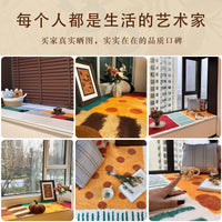 Dopamine Bay Window Cushion Faux Cashmere Non-Slip Mat for Bedroom Balcony