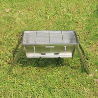 Portable Charcoal Grill, Thickened Stainless Steel Folding BBQ Grill for Outdoor Camping and Home Use