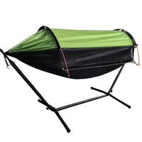 Portable Outdoor Camping Hammock with Stand for Two People, Patio and Indoor Use