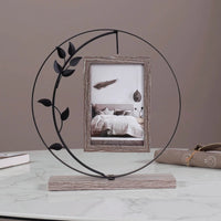 Creative Double-Sided 6-Inch Photo Frame, Luxury Iron Art Picture Holder for Home Decor, Couple Gift, Wedding Display