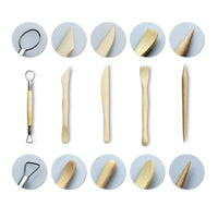Clay Modeling Tool Set for Pottery and Sculpture