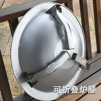 Outdoor Charcoal Brazier Fire Pit for BBQ Heating and Tea Boiling