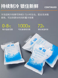 Disposable Self-Sealing Ice Pack for Food Delivery and Refrigeration