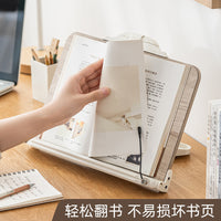 Multi-functional Desktop Book Holder Reading Stand with Phone Holder for Students and Laptops