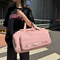 Travel Duffel Bag with Wet/Dry Compartment, Large Capacity Gym Shoulder Backpack for Men and Women