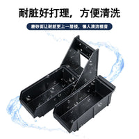 Multi-Compartment Plastic Bar Counter Organizer for Coffee & Milk Tea Shops, Kitchen Storage Rack