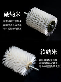 Electric Drill Nano Brush Head for Polishing and Cleaning Walnuts, Bodhi, and Olive Pits
