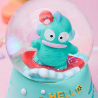 Cute Glowing Snow Globe Music Box with Clownfish Figurine, Creative Resin Desktop Ornament for Kids