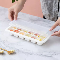 Household Ice Cube Tray with Lid for Coffee Bar Freezer Quick Freeze Ice Maker