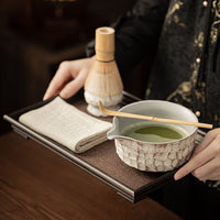 Handmade Ceramic Matcha Bowl Set with Whisk Stand and Accessories