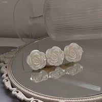 2-Pack Camellia Flower Hair Clips for Women, Sweet Girl Style, Versatile Bangs and Broken Hair Pins