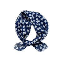 Polka Dot Cotton Scarf for Women, Fashionable Neck and Head Wrap, Decorative Kerchief