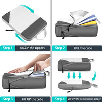 Foldable Waterproof TPU Travel Storage Bags Set for Luggage Organization