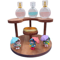 Desktop Cosmetic Storage Organizer Perfume Display Stand Tiered Tray for Skincare Products