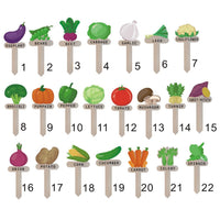 Wooden Plant Labels Garden Markers with Gnome Design for Potted Plants & Craft Projects