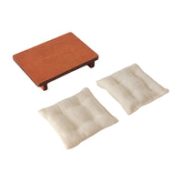 Miniature Japanese Style Fabric Cushion for Dollhouse Sofa Chair, Living Room Bedroom Scene Model