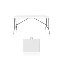 Portable Folding Table for Outdoor Camping, Market Stall, and Home Use - Durable Plastic Construction