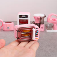Miniature Pretend Play Kitchen Appliance Set for Kids - Coffee Maker, Toaster, Oven