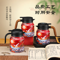 New Chinese Style 316 Stainless Steel Insulated Tea Pot with Tea Infuser and Temperature Display
