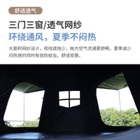 Hexagonal Automatic Ridge Tent Tarp 2-in-1 Rainproof Sunscreen Camping Shelter with Titanium Coating