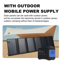 60W Portable Foldable Solar Panel Charger for Outdoor Camping and Mobile Power