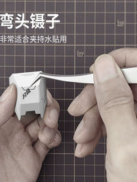 Model Tool Kit for Gundam and Scale Model Building - Nippers, Scribing Tool, Knife, Tweezers, Sanding Board, Sandpaper