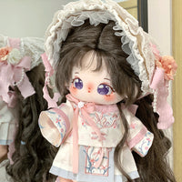20cm Cotton Doll Ancient Style Outfit Set - Chinese Traditional Clothing for Plush Dolls