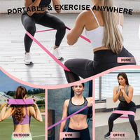 Long Yoga Resistance Bands Set with Door Anchor for Strength Training and Stretching
