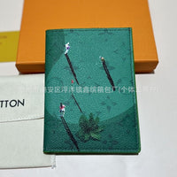 Travel Passport Holder Wallet with Card Slots, Slim Bi-fold Design