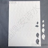 Chinese Style Paper Cutting Template for Hair Accessories and Flower Making - DIY Craft Material