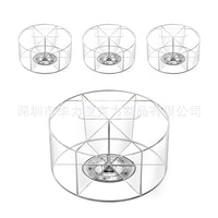Acrylic 360-Degree Rotating Pen Holder for Desk Organization