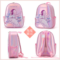 Kids Holographic Dance Backpack for Girls, Large Capacity Ballet & Practice Bag
