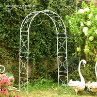 European Style Wrought Iron Rose Arch for Garden and Climbing Plants