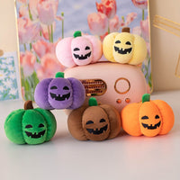 Halloween Luminous Pumpkin Plush Keychain Bag Charm