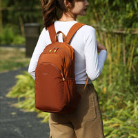 Foldable Storage Backpack for Women, Lightweight Nylon Casual Travel Bag, Outdoor Hiking Daypack