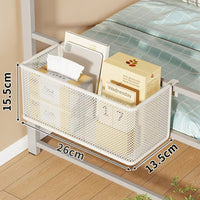 Dormitory Bedside Storage Basket Hanging Shelf for Bunk Beds