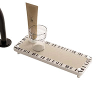 French Diatomaceous Earth Absorbent Mat for Bathroom Countertop and Vanity