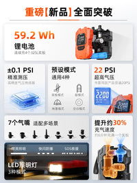 Electric Paddle Board Air Pump for Inflatable Tents & Air Mattresses, Dual-Function High-Pressure Inflator/Deflator for Outdoor Camping
