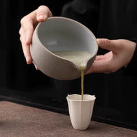 Matcha Bowl Set with Whisk Stand and Spout, Rustic Ceramic Teaware for Traditional Matcha Preparation